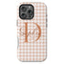 Custom Gingham Name & Initials iPhone Case